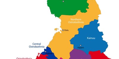 ફિનલેન્ડ પ્રાંતમાં નકશો