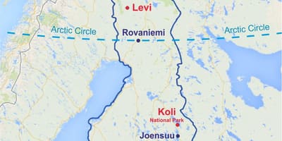 Rovaniemi નકશો ફિનલેન્ડ